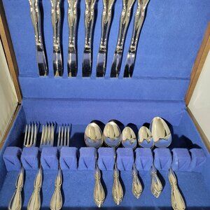 Strathmore (Stainless) by Oneida Silver incomplete 6 pc set